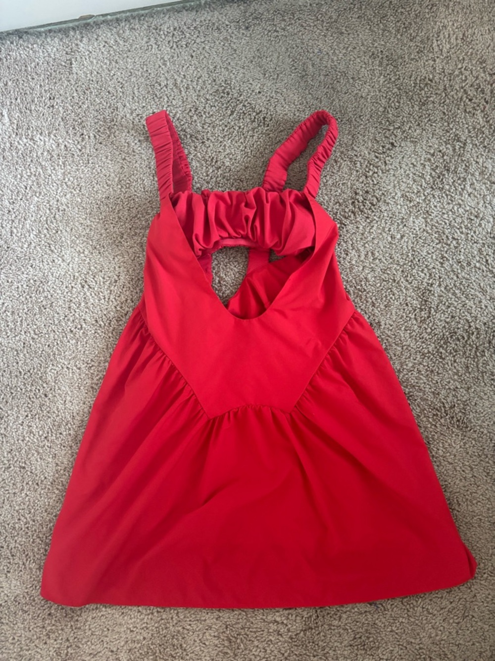 Free People Movement One two punch romper dress red